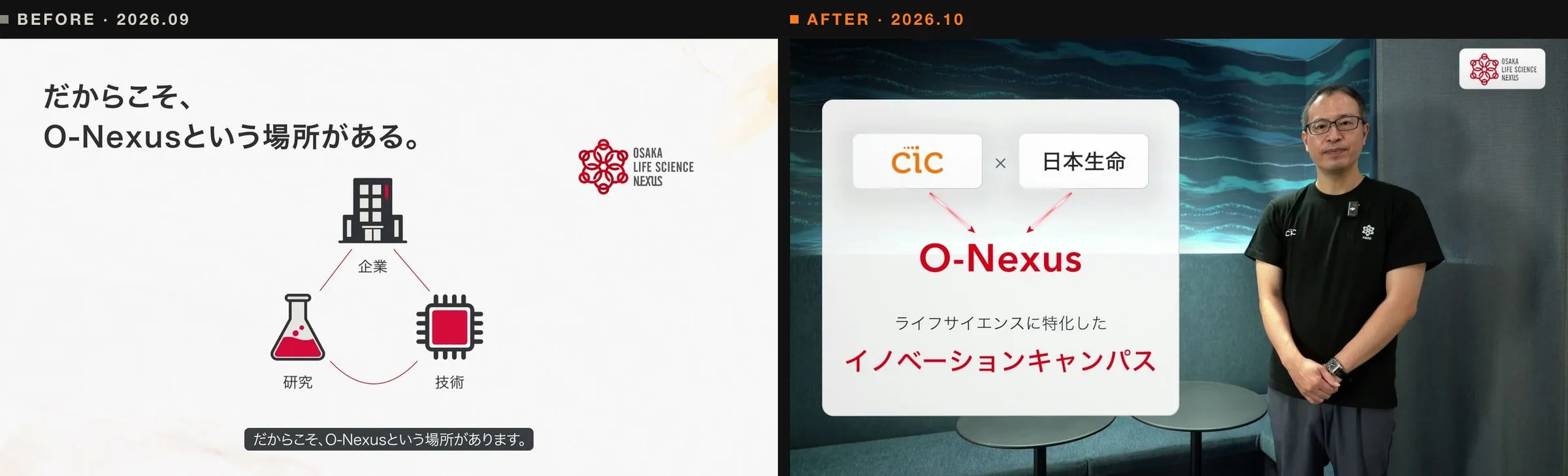 初版と現在の冒頭の比較